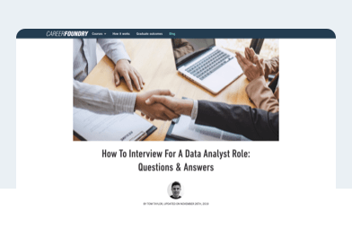 Data analyst interview questions article