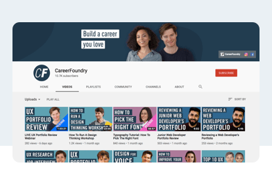 CareerFoundry YouTube